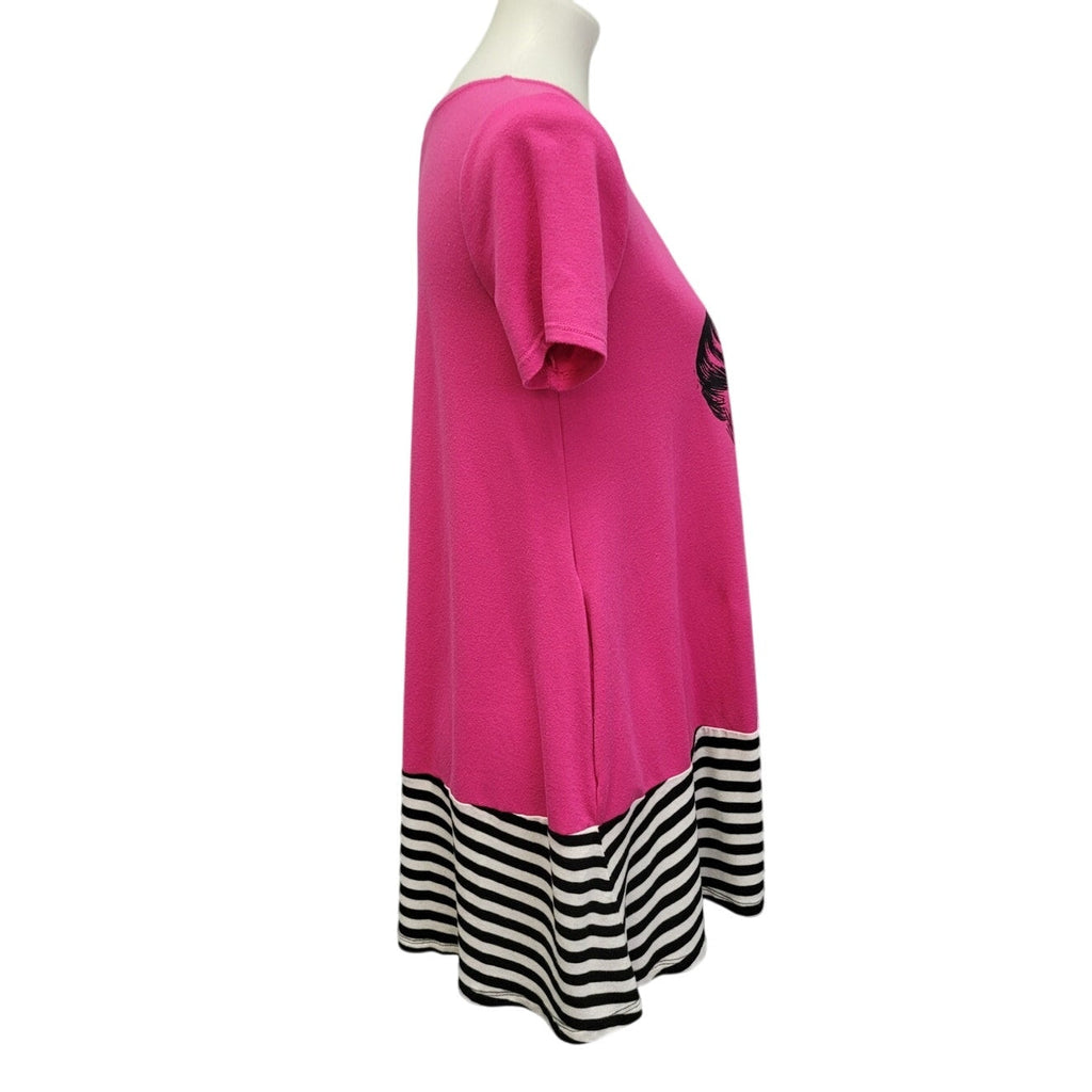 Hand Printed Upcycled Womens Small Real Woman Is Whatever She Wants to Be Shirt