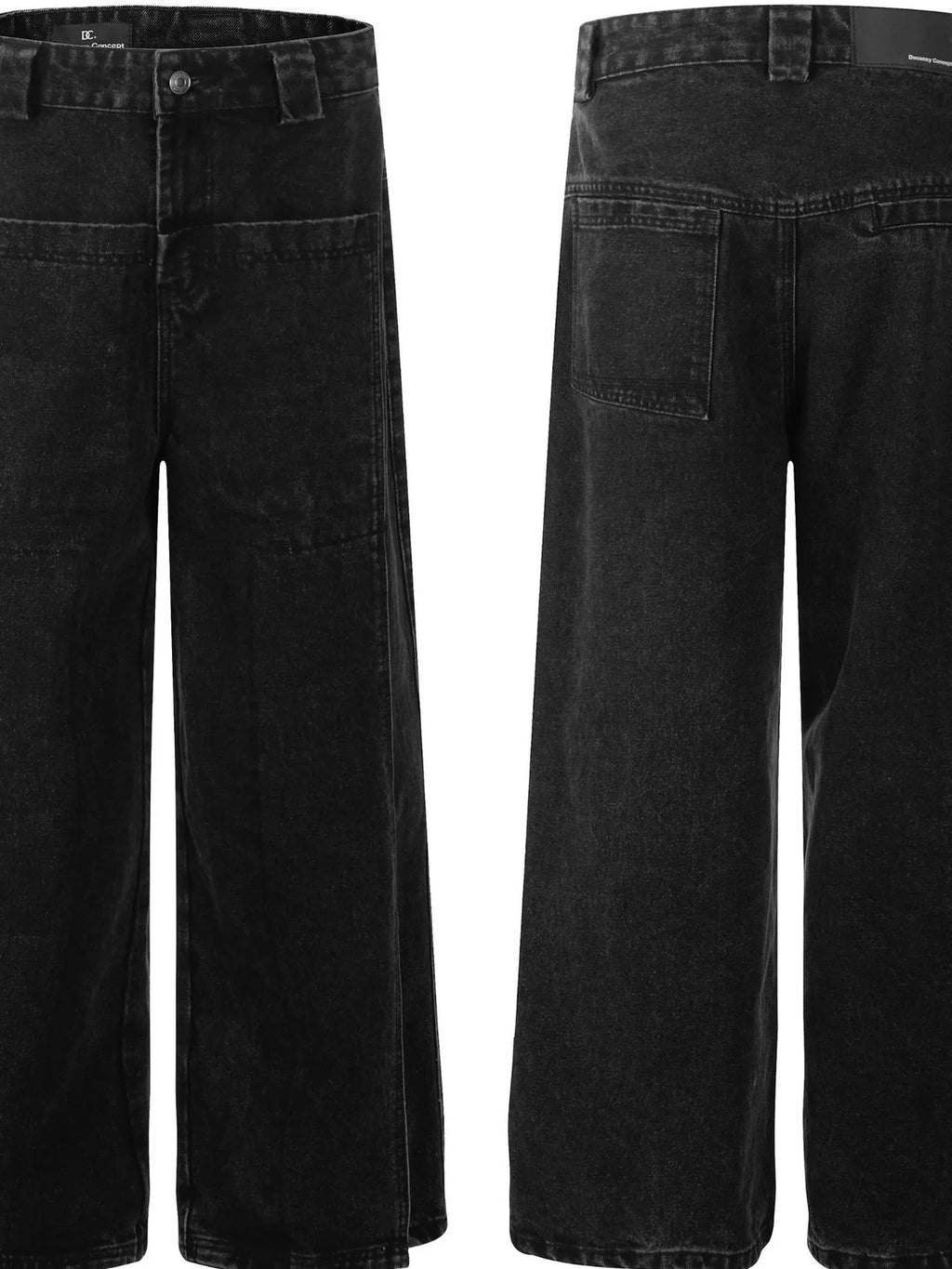 Men's Wide Leg Denim Jeans