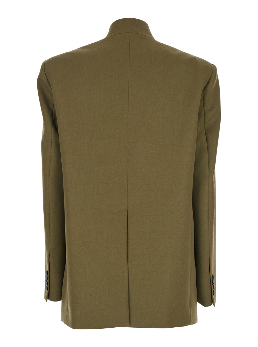 The Attico Women Green Jacket With Asymmetric Closure On The Front In Wool Woman