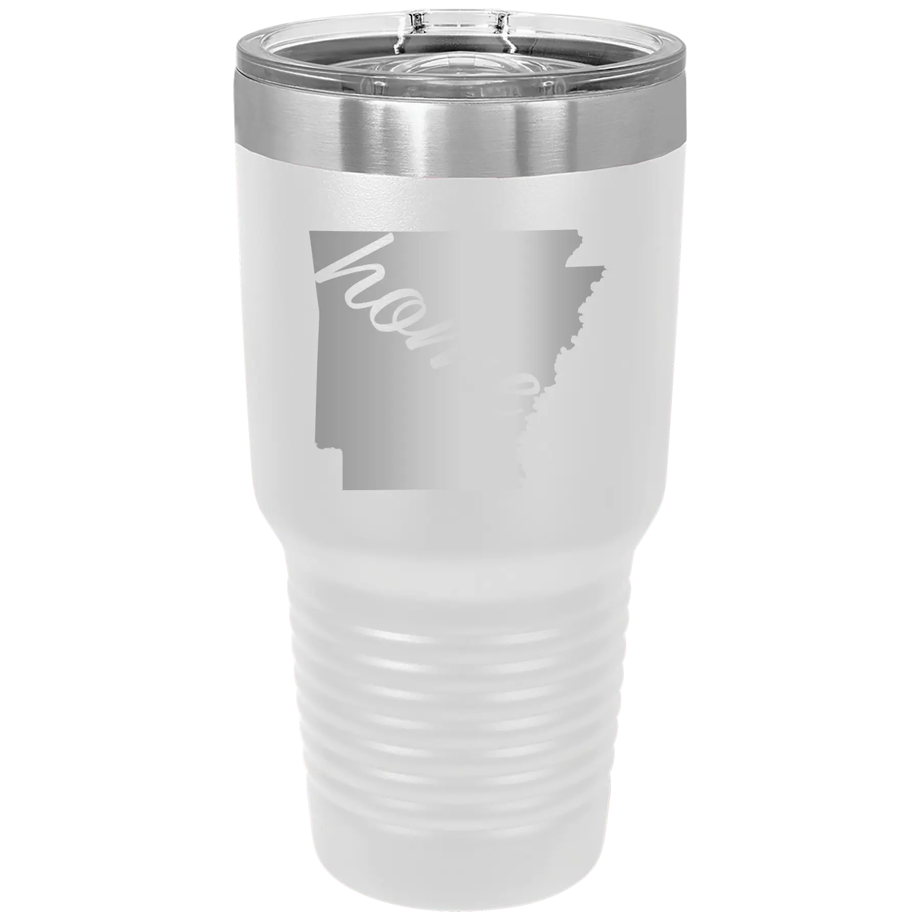 Arkansas Home 30 oz Tumbler | White