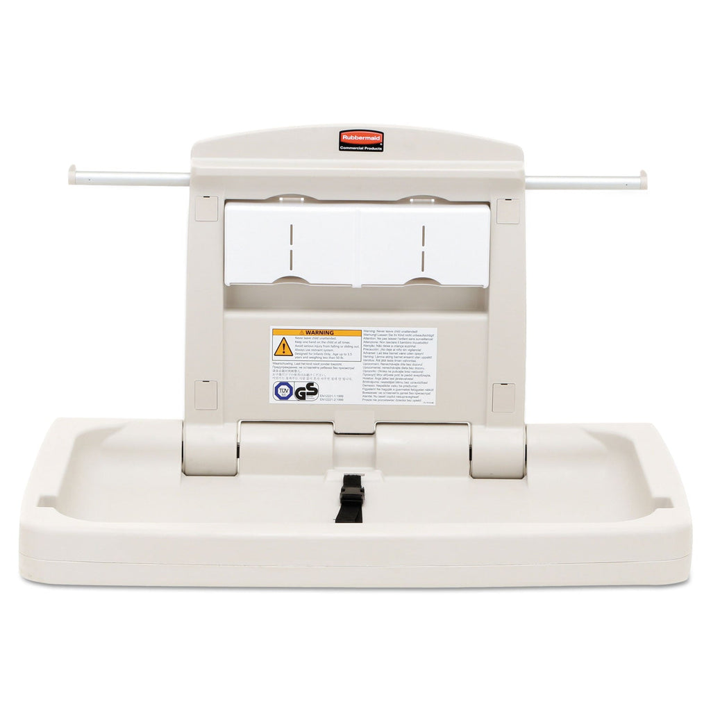 Rubbermaid Sturdy Station 2 Baby Changing Table, 33.5 x 21.5, Platinum