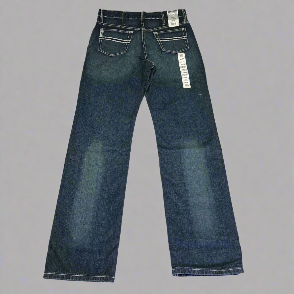 CINCH Relaxed Fit White Label Jeans Men's Sz 33 X 36 Stonewash Indigo MB92834019