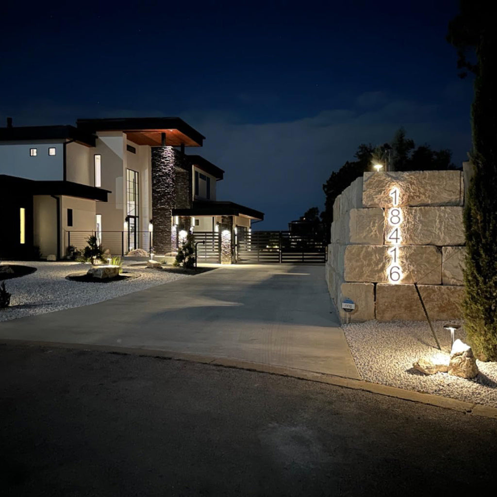 Backlit LED House Numbers – Custom Illuminated Address Numbers for Outdoor Use