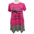 Hand Printed Upcycled Womens Small Real Woman Is Whatever She Wants to Be Shirt