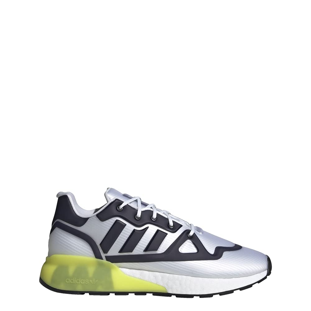adidas ZX 2K Boost Futureshell Mens Shoes Size 12.5 Color: Footwear White/Core Black/Acid Yellow