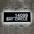 Backlit House Numbers with Street Name – Custom Illuminated Address Sign