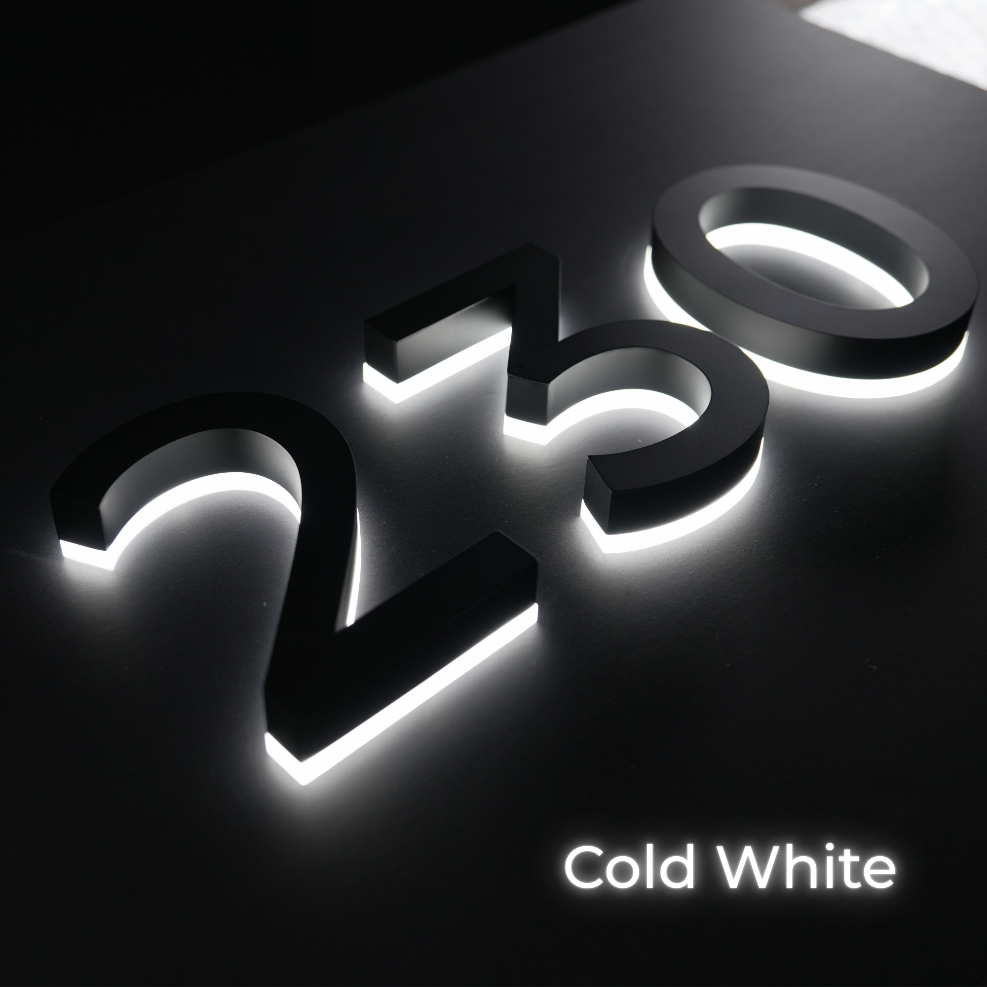 Backlit LED House Numbers – Custom Illuminated Address Numbers for Outdoor Use