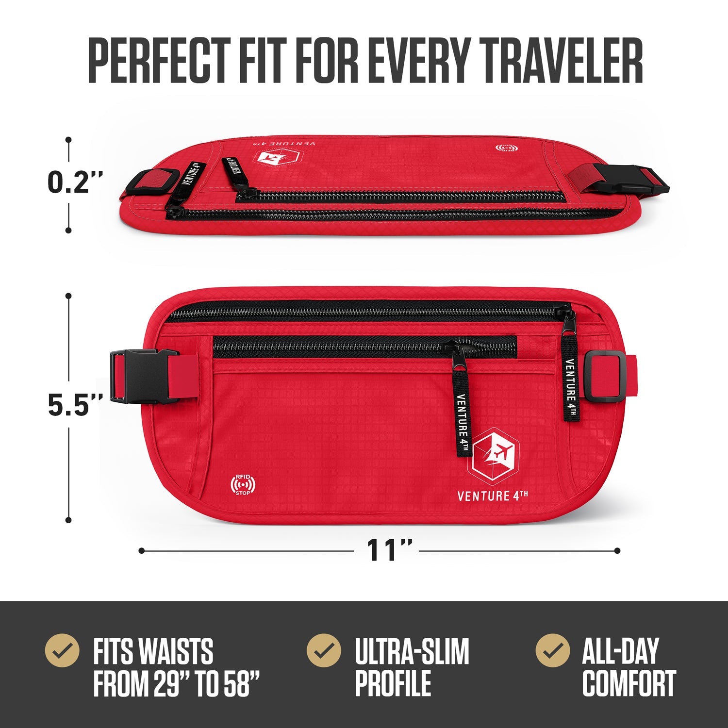 RFID Safe Money Belt