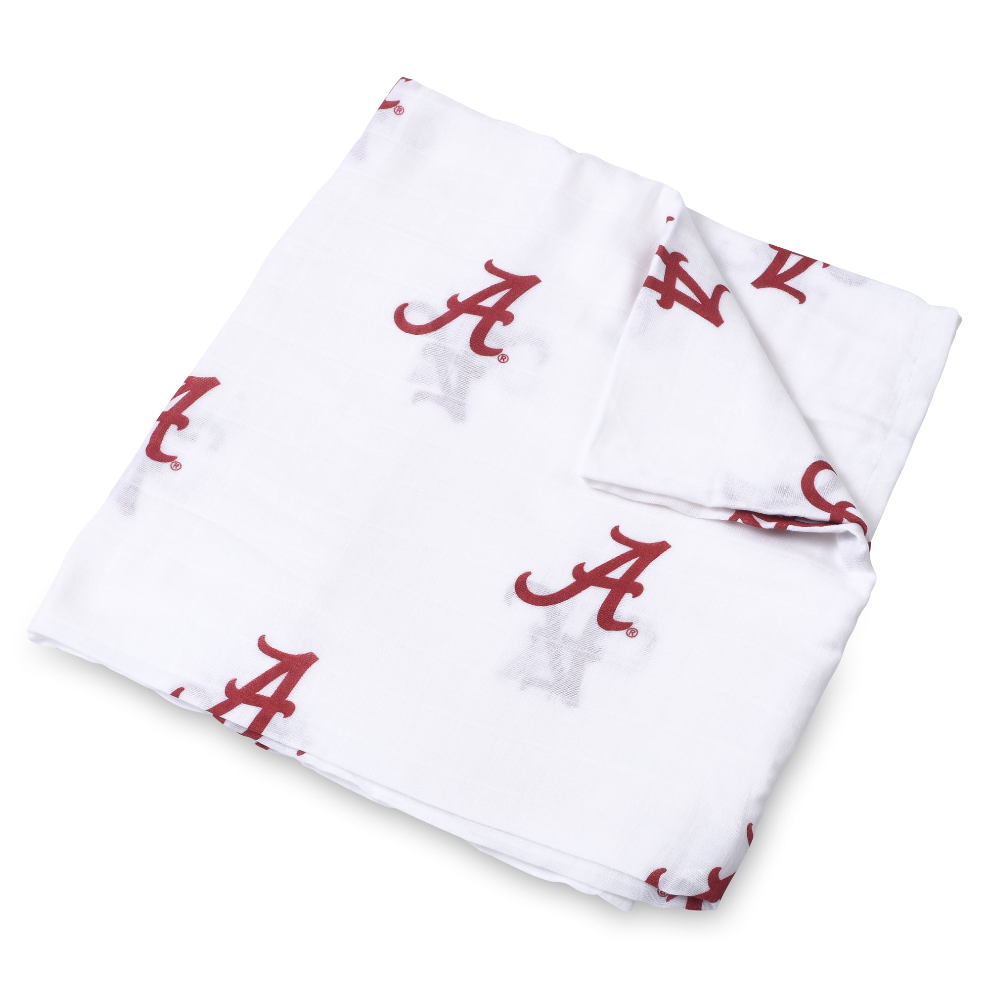 University of Alabama Crimson Tide Muslin Swaddle Blanket | Officially Licensed Baby Gift