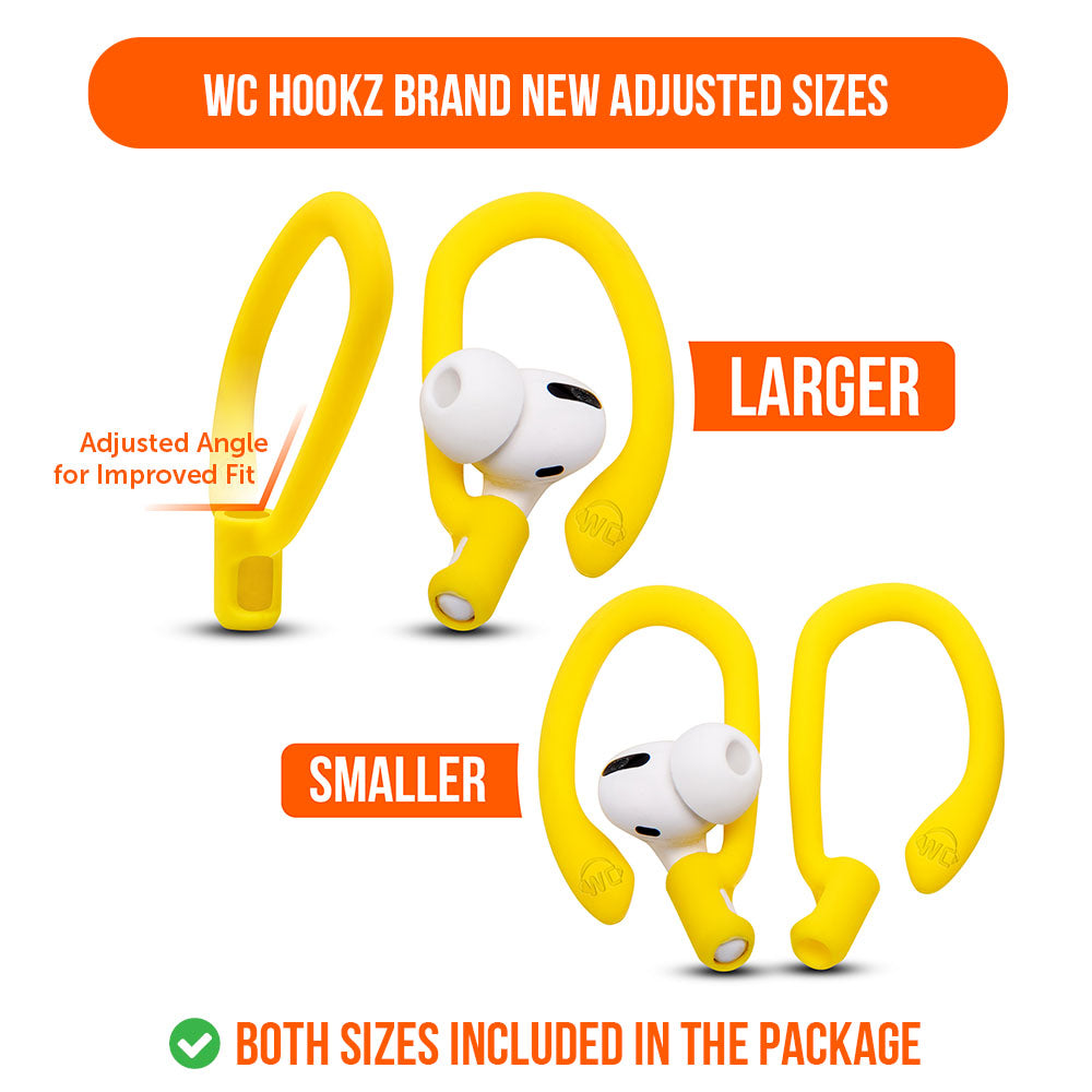 WC HookZ - Over Ear Hooks for Airpods Pro 1, 2 & Airpods 1, 2, 3