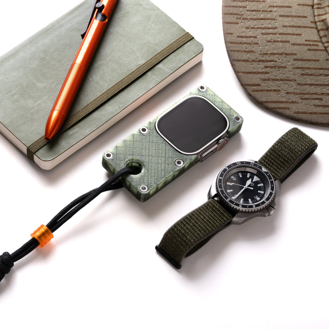 miniphone ultra (mpu) case for Apple Watch Ultra 1/2/3 - olive green