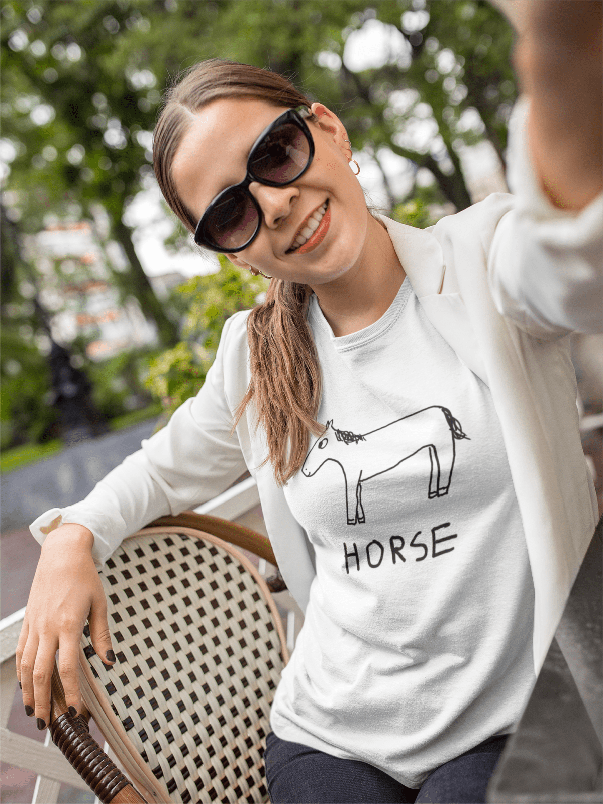 Horse - Women's Fitted Tee