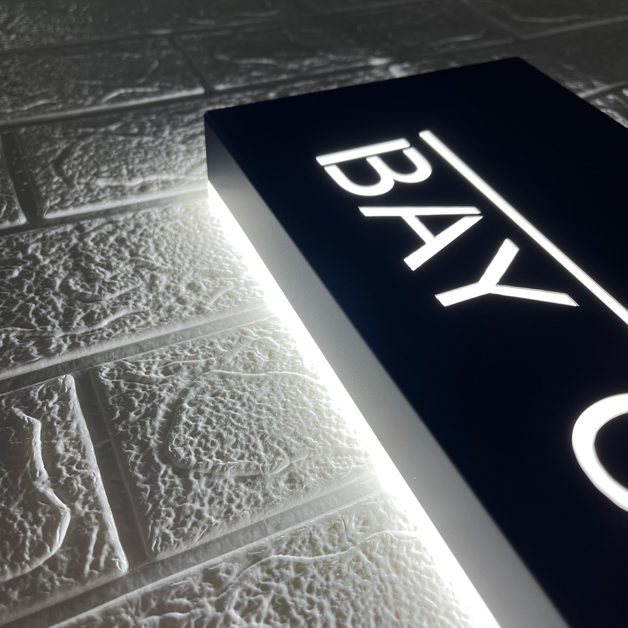 Backlit House Numbers with Street Name – Custom Illuminated Address Sign