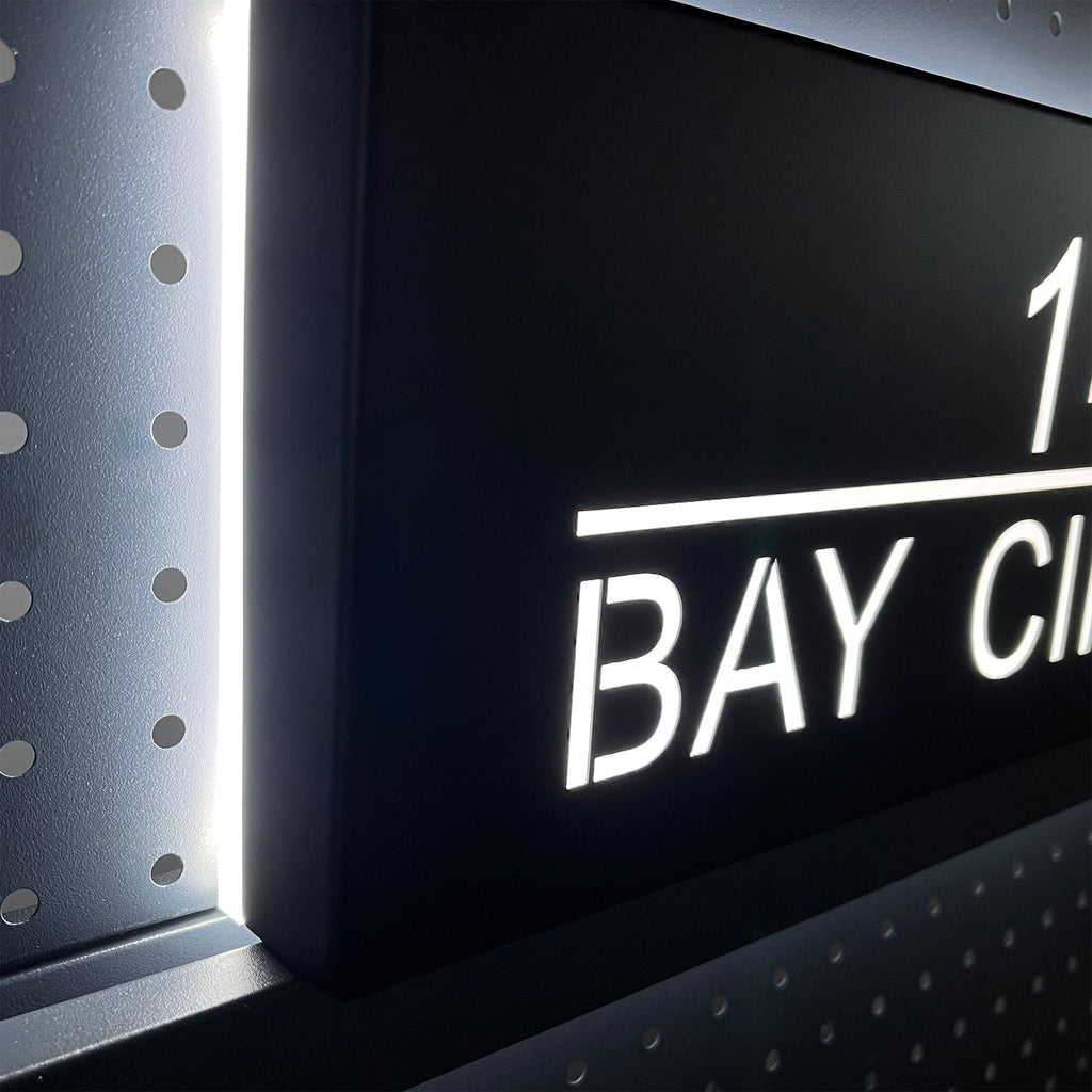 Backlit House Numbers with Street Name – Custom Illuminated Address Sign