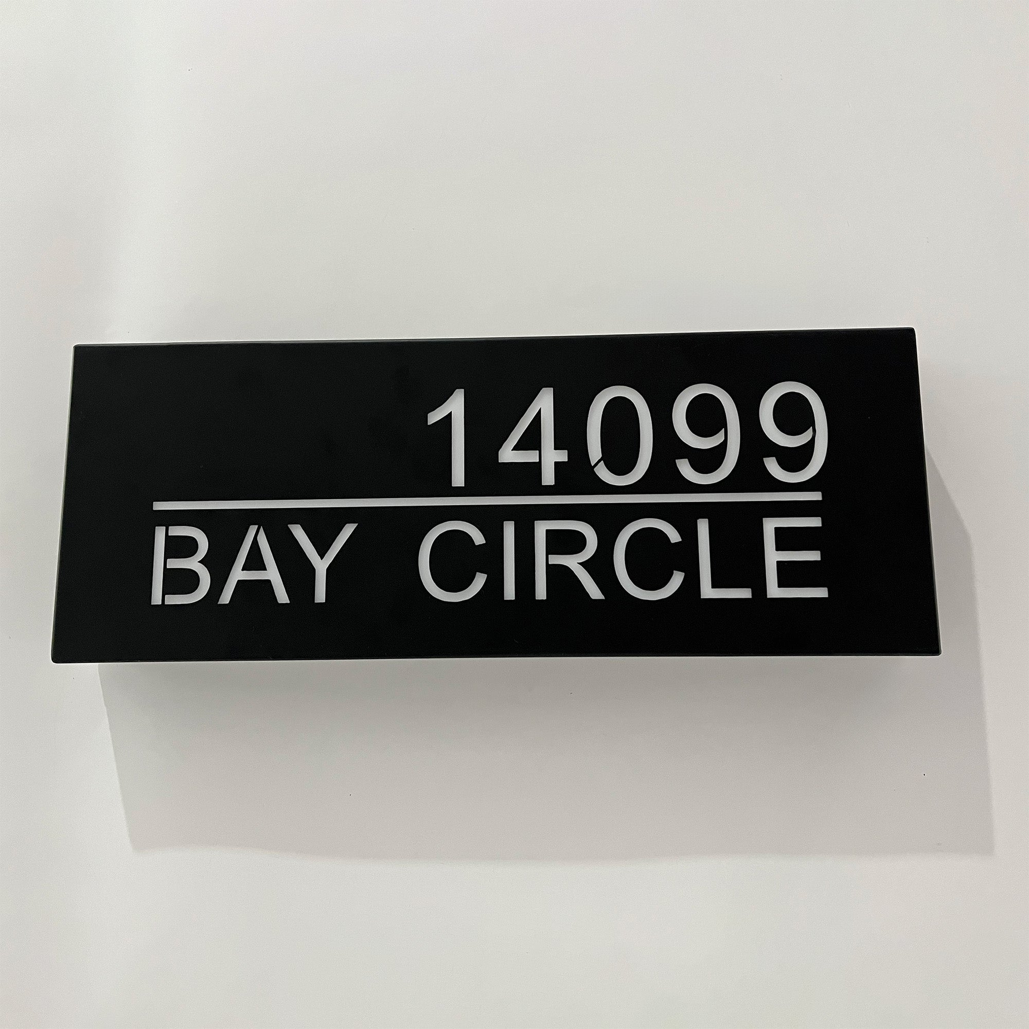 Backlit House Numbers with Street Name – Custom Illuminated Address Sign